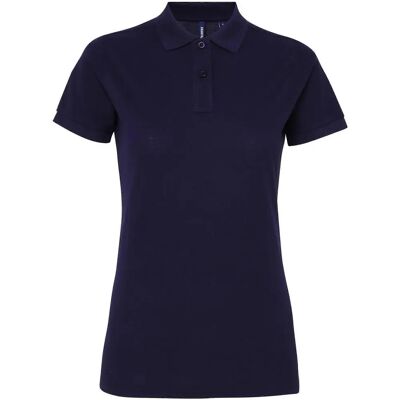 Asquith & Fox Navy Korte Mouwen Polo - Performance Mix Asquith & Fox Navy Korte Mouwen Polo - Performance Mix