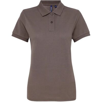 Asquith & Fox Dames Korte Mouwen Performance Polo - Slate - L Asquith & Fox Dames Korte Mouwen Performance Polo - Slate - L