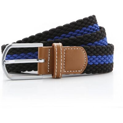 Asquith & Fox Men's Two Color Stripe Braid Stretch Belt - Belt Asquith & Fox Men's Two Color Stripe Braid Stretch Belt - Belt