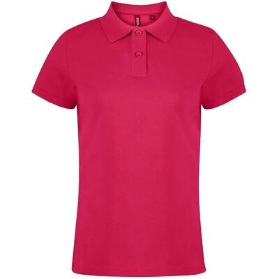 Dames Polo Short Sleeve - Roze - 2XL - Asquith & Fox Dames Polo Short Sleeve - Roze - 2XL - Asquith & Fox