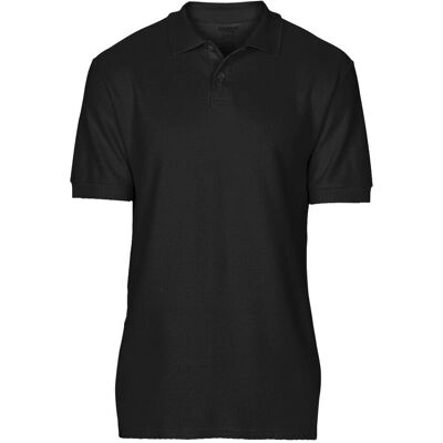 Gildan Softstyle Men's Black Short Sleeve Polo Shirt Gildan Softstyle Men's Black Short Sleeve Polo Shirt
