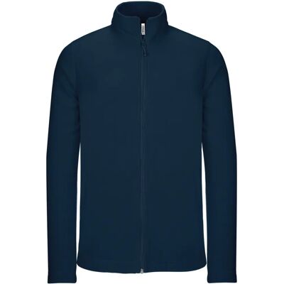 Kariban Mens Full Zip Microfleece Jacket - Lightweight, Large, Navy Kariban Mens Full Zip Microfleece Jacket - Lightweight, Large, Navy