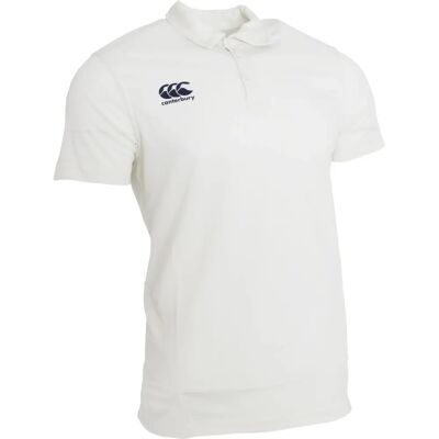 Canterbury Men's Cream Short Sleeve Cricket Shirt - Cricket Shirt Canterbury Men's Cream Short Sleeve Cricket Shirt - Cricket Shirt