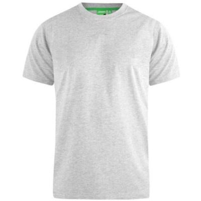 Duke D555e Mens Kingsize Crew Neck T-Shirt - Grey - T-Shirt Duke D555e Mens Kingsize Crew Neck T-Shirt - Grey - T-Shirt