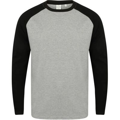 Skinni Fit Skinnifit Mens Raglan Long Sleeve Baseball T-Shirt - T-Shirt Skinni Fit Skinnifit Mens Raglan Long Sleeve Baseball T-Shirt - T-Shirt