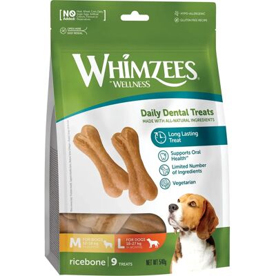 Whimzees Rice Bone Dog Treat - Dog Treat Whimzees Rice Bone Dog Treat - Dog Treat