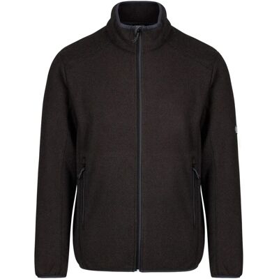 Jaqueta de fleece preta Torrens da Regatta - Zíper completo, tamanho L Jaqueta de fleece preta Torrens da Regatta - Zíper completo, tamanho L