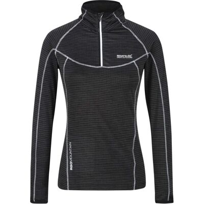 Regatta Women's Yonder Half Zip Long Sleeve Top - Black - Size 18 UK Regatta Women's Yonder Half Zip Long Sleeve Top - Black - Size 18 UK