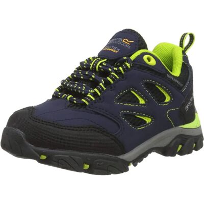 Sapatos Impermeáveis para Crianças Holcombe da Regatta - Navy Lime Punch - Caminhada Baixa Sapatos Impermeáveis para Crianças Holcombe da Regatta - Navy Lime Punch - Caminhada Baixa