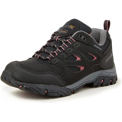 Regatta Holcombe IEP Chaussures de Marche Imperméables Basses - Noir Rose Déco - Chaussures Regatta Holcombe IEP Chaussures de Marche Imperméables Basses - Noir Rose Déco - Chaussures