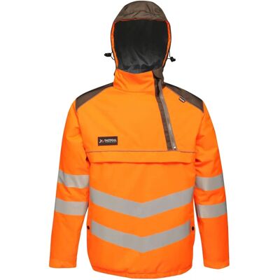 Regatta Men's Hi-Vis Waterproof Reflective Overhead Bomber Jacket - Jacket Regatta Men's Hi-Vis Waterproof Reflective Overhead Bomber Jacket - Jacket