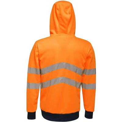 Regatta Professional Men's Hi-Vis Waterproof Insulated Reflective Overhead Bomber Jacket - Safety Orange Grey XXL Regatta Professional Men's Hi-Vis Waterproof Insulated Reflective Overhead Bomber Jacket - Safety Orange Grey XXL