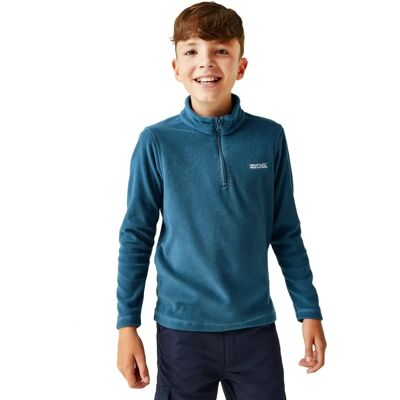 Regatta Kids Hot Shot II Oxford Blue/Navy Fleece - Kids' Outdoor Pullover Regatta Kids Hot Shot II Oxford Blue/Navy Fleece - Kids' Outdoor Pullover