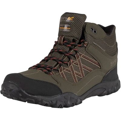 Botas de senderismo medianas impermeables para hombres - Edgepoint - Burnt Umber Botas de senderismo medianas impermeables para hombres - Edgepoint - Burnt Umber