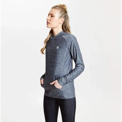 Felpa con cappuccio Sprint City di Dare 2b - Leggera, Asciugatura Rapida, Grigio Marl Ebony Felpa con cappuccio Sprint City di Dare 2b - Leggera, Asciugatura Rapida, Grigio Marl Ebony