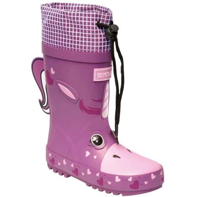 Regatta Bottes en Caoutchouc pour Enfants Mudplay Animal - Licorne Radiant Orchid - Publicité Regatta Bottes en Caoutchouc pour Enfants Mudplay Animal - Licorne Radiant Orchid - Publicité
