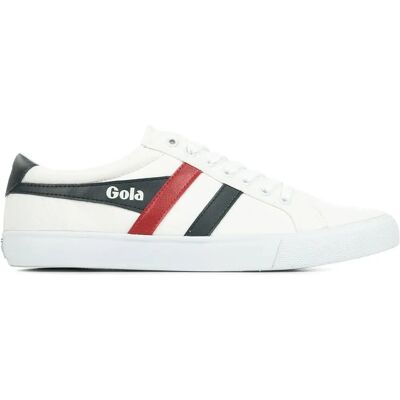 Gola Varsity Heren Casual Trainers - Wit Marine Rood Gola Varsity Heren Casual Trainers - Wit Marine Rood