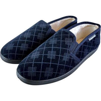 Dunlop Herren Plüschpelz Gefütterte Memory Foam Kariert Hausschuhe - EU 40,5 / UK 7 Dunlop Herren Plüschpelz Gefütterte Memory Foam Kariert Hausschuhe - EU 40,5 / UK 7