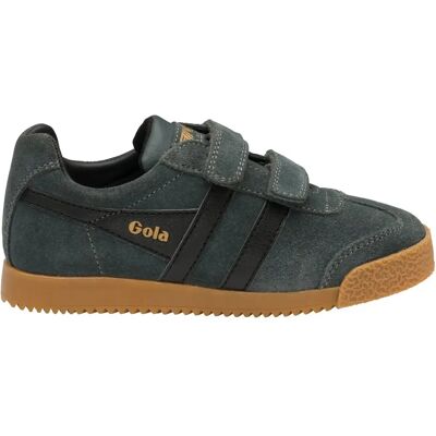 Gola Classics Kids Harrier Riemen-Sneaker - Grau - 9 Jahre Gola Classics Kids Harrier Riemen-Sneaker - Grau - 9 Jahre
