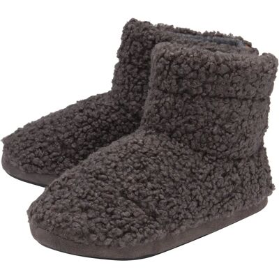 Chaussons Dunlop Homme Charcoal Sherpa Mémoire de Mousse - Taille 10 - Publicité Chaussons Dunlop Homme Charcoal Sherpa Mémoire de Mousse - Taille 10 - Publicité