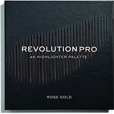 Revolution PRO 4K Rose Gold Highlighter Palette - Highlighter for Women Revolution PRO 4K Rose Gold Highlighter Palette - Highlighter for Women