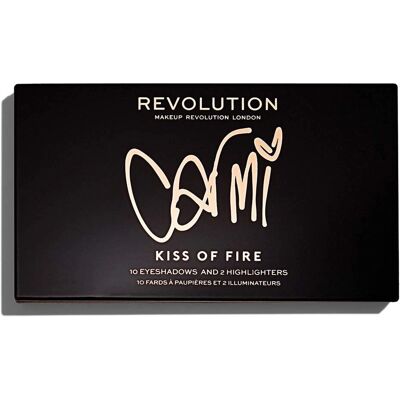 Revolution x Carmi Kiss of Fire Make-up Palette - 10 Lidschatten + 2 Highlighter Revolution x Carmi Kiss of Fire Make-up Palette - 10 Lidschatten + 2 Highlighter