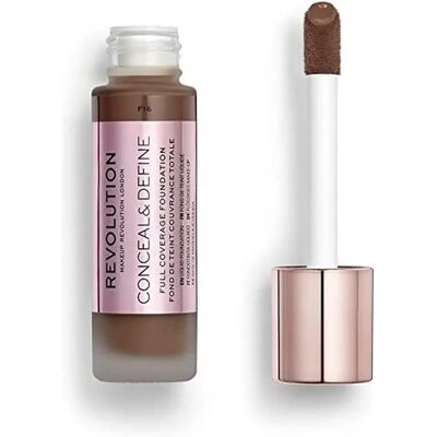 Makeup Revolution F16 Conceal Define Foundation - Foundation Makeup Revolution F16 Conceal Define Foundation - Foundation