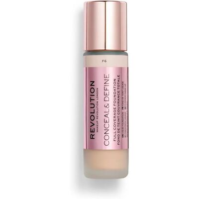 Makeup Revolution F6 Foundation - Volledige dekking, Vegan, Dierproefvrij Makeup Revolution F6 Foundation - Volledige dekking, Vegan, Dierproefvrij