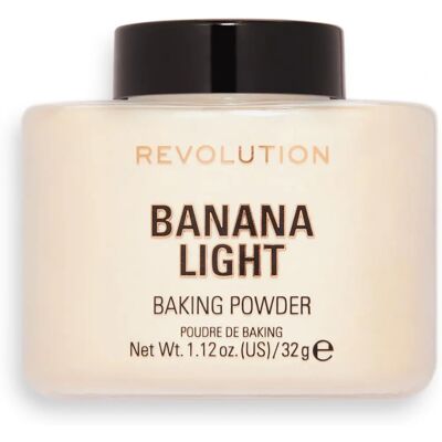 Makeup Revolution Banaan Licht Baking Powder - Los, 32g - Bakpoeder Makeup Revolution Banaan Licht Baking Powder - Los, 32g - Bakpoeder