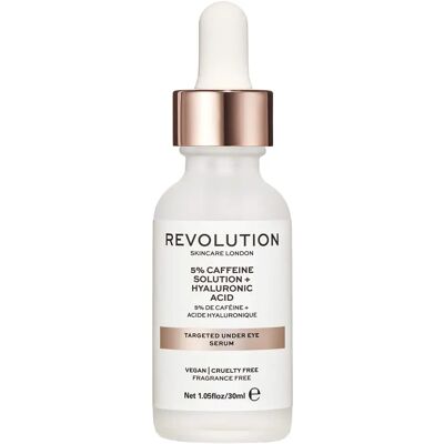 Revolution Skincare 5% Koffein Oldat + Hialuronsav Szemráncserum Revolution Skincare 5% Koffein Oldat + Hialuronsav Szemráncserum