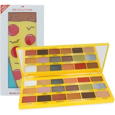 Makeup Revolution I Heart Revolution Palette - Tasty Pizza - Øjenskyggepalette Makeup Revolution I Heart Revolution Palette - Tasty Pizza - Øjenskyggepalette