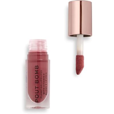 Gloss pour lèvres Pout Bomb de Makeup Revolution - Rose Poudré - Volume et Nutrition - Publicité Gloss pour lèvres Pout Bomb de Makeup Revolution - Rose Poudré - Volume et Nutrition - Publicité