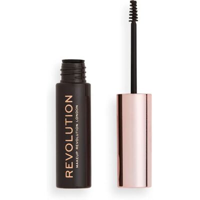 Makeup Revolution Μάσκαρα φρυδιών καφέ σκούρο - Φυσική εμφάνιση Makeup Revolution Μάσκαρα φρυδιών καφέ σκούρο - Φυσική εμφάνιση