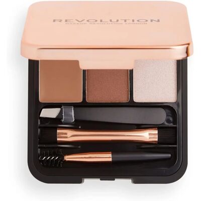 Makeup Revolution Brow Sculpt Kit - Καφέ - Σετ φρυδιών Makeup Revolution Brow Sculpt Kit - Καφέ - Σετ φρυδιών