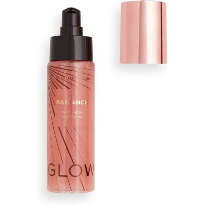 Revolution Radiance Shimmer Oil Pink - Éclat pour visage et corps - Publicité Revolution Radiance Shimmer Oil Pink - Éclat pour visage et corps - Publicité