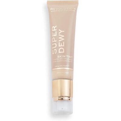 Makeup Revolution Superdewy Tinted Moisturiser - Medium Tan - Feuchtigkeitsarm, Vegan, Glänzender Abschluss Makeup Revolution Superdewy Tinted Moisturiser - Medium Tan - Feuchtigkeitsarm, Vegan, Glänzender Abschluss