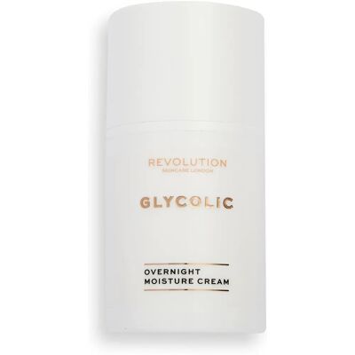 Revolution Skincare Crème de Nuit Éclat au Acide Glycolique - Publicité Revolution Skincare Crème de Nuit Éclat au Acide Glycolique - Publicité