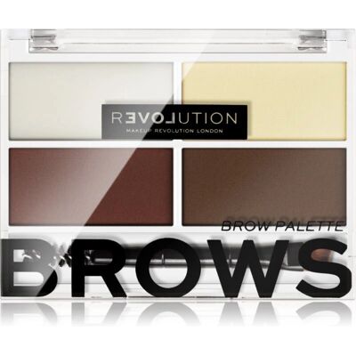 Revolution Relove Dark Eyebrow Palette - Eyebrow Makeup Set Revolution Relove Dark Eyebrow Palette - Eyebrow Makeup Set