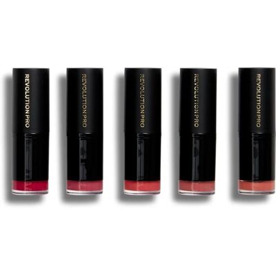 Collection de rouges à lèvres Revolution PRO - Coffret de 5 teintes mates Pinks - Publicité Collection de rouges à lèvres Revolution PRO - Coffret de 5 teintes mates Pinks - Publicité