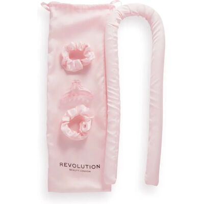 Revolution Haircare Curl Enhance Satin Curling Ribbon - Pink - Hair Curling Set Revolution Haircare Curl Enhance Satin Curling Ribbon - Pink - Hair Curling Set