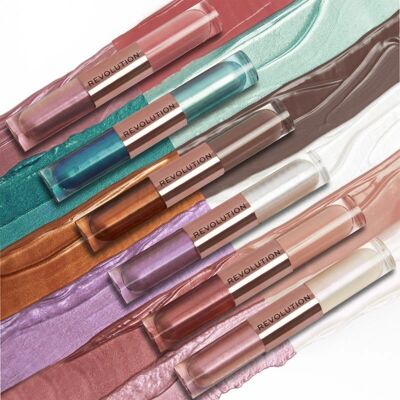 Sombra de Olhos Líquida Light Pink Makeup Revolution Double Up - Sombra de Olhos Líquida Sombra de Olhos Líquida Light Pink Makeup Revolution Double Up - Sombra de Olhos Líquida
