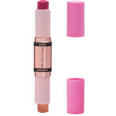 Makeup Revolution Blush & Highlight Stick - Champagne Shine - Face Makeup Makeup Revolution Blush & Highlight Stick - Champagne Shine - Face Makeup