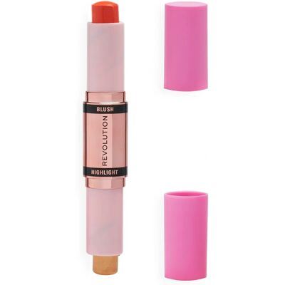 Makeup Revolution Coral Dew Blush & Highlight Stick Makeup Revolution Coral Dew Blush & Highlight Stick