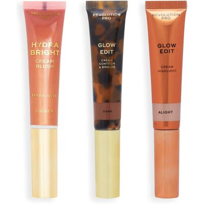 Revolution Pro Cream Face Wand Trio - Sombre - Kit Maquillage Visage Revolution Pro Cream Face Wand Trio - Sombre - Kit Maquillage Visage