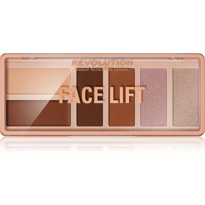 Palette de contouring Face Lift de Makeup Revolution - Face Lift, Light à Medium, 6x1,8 g Palette de contouring Face Lift de Makeup Revolution - Face Lift, Light à Medium, 6x1,8 g