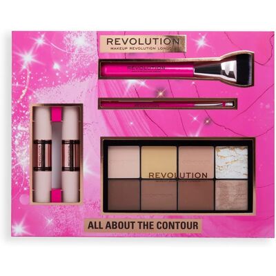Makeup Revolution London All About The Contour Gift Set - Makeup Sæt Makeup Revolution London All About The Contour Gift Set - Makeup Sæt