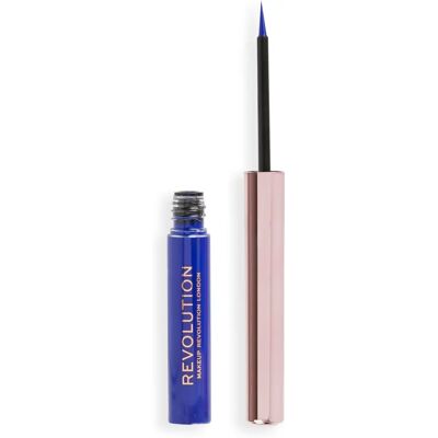 Υγρό eyeliner Super Flick της Makeup Revolution - Μπλε, Βίγκαν Υγρό eyeliner Super Flick της Makeup Revolution - Μπλε, Βίγκαν
