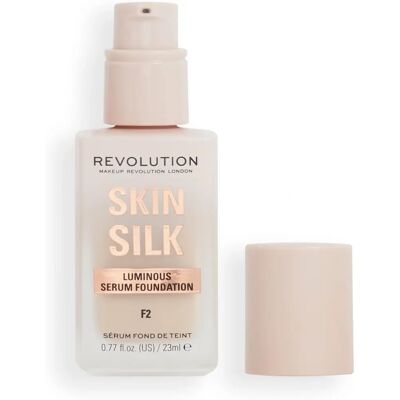 Makeup Revolution Skin Silk Serum Foundation - F2 23ml - Βάση Makeup Revolution Skin Silk Serum Foundation - F2 23ml - Βάση
