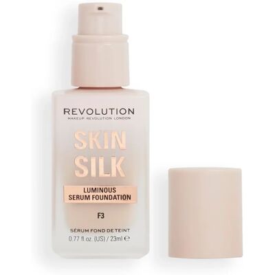 Makeup Revolution Skin Silk Serum Foundation F3 - Fondation Makeup Revolution Skin Silk Serum Foundation F3 - Fondation