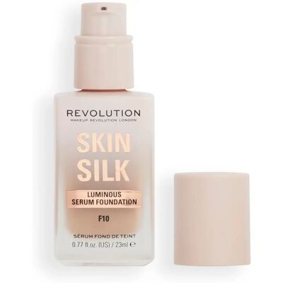 Makeup Revolution Skin Silk Serum Foundation - F10 - Leichte illumierende Foundation Makeup Revolution Skin Silk Serum Foundation - F10 - Leichte illumierende Foundation